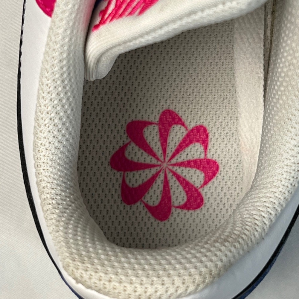 Nike Y3.5 Court Borough Low Recraft GS Honeydew Pink Ultramarine NWOB White Blue - Picture 6 of 10